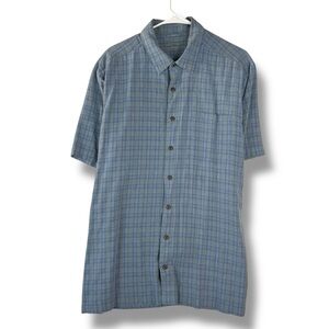 5.11 Tactical Tac-U30 Mens L Large Blue Plaid Button Snap S/S Conceal Shirt